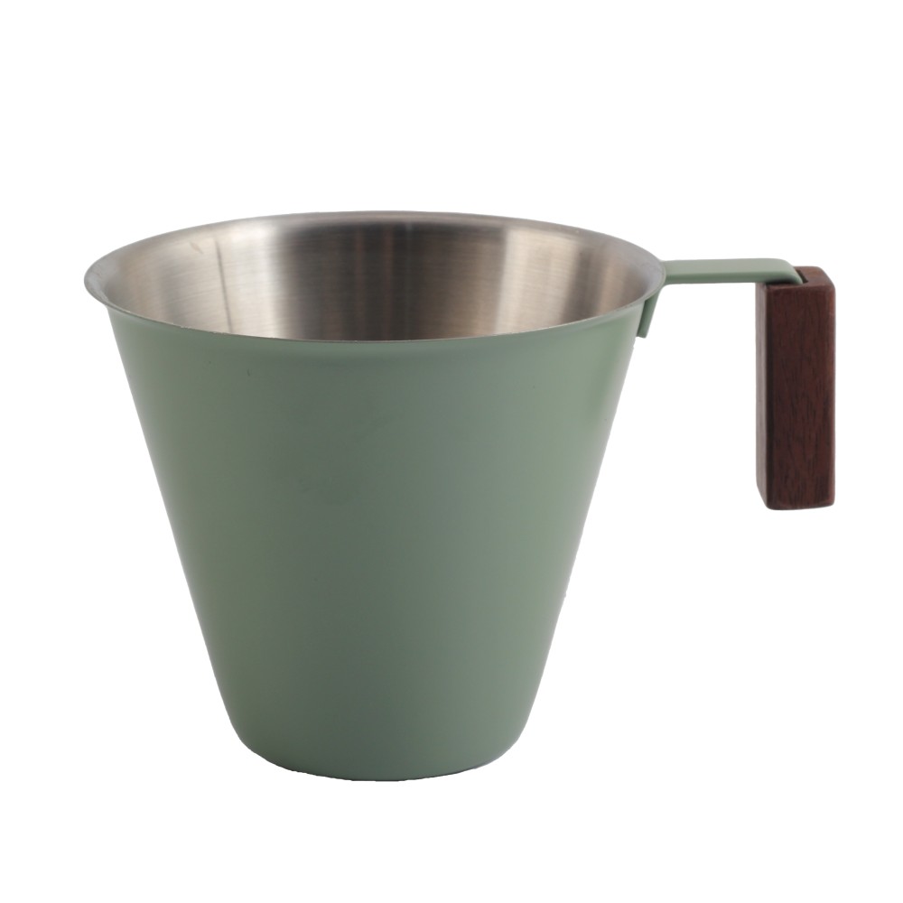 Metal Measuring Cup With Wood Handle — 2