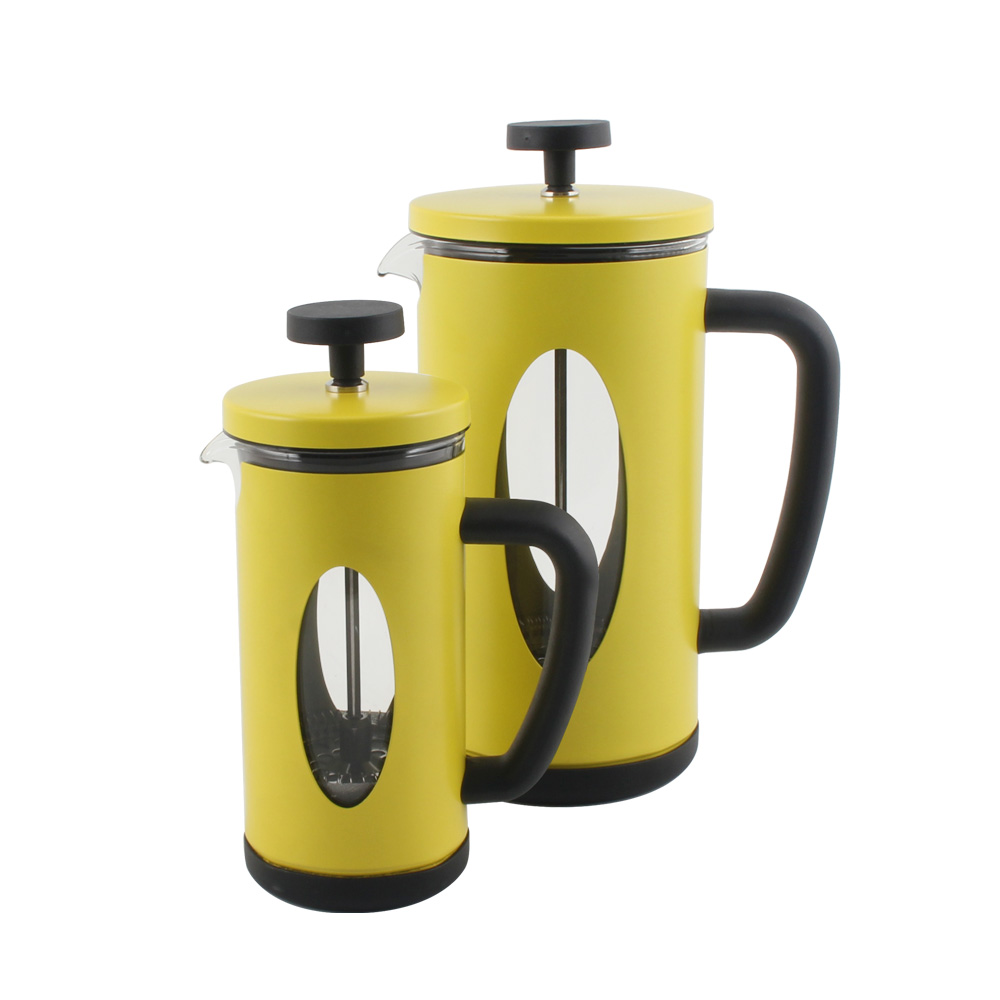 Heat Resistant Thickened Borosilicate Glass Stainless Steel Brewer, Coffee French Press