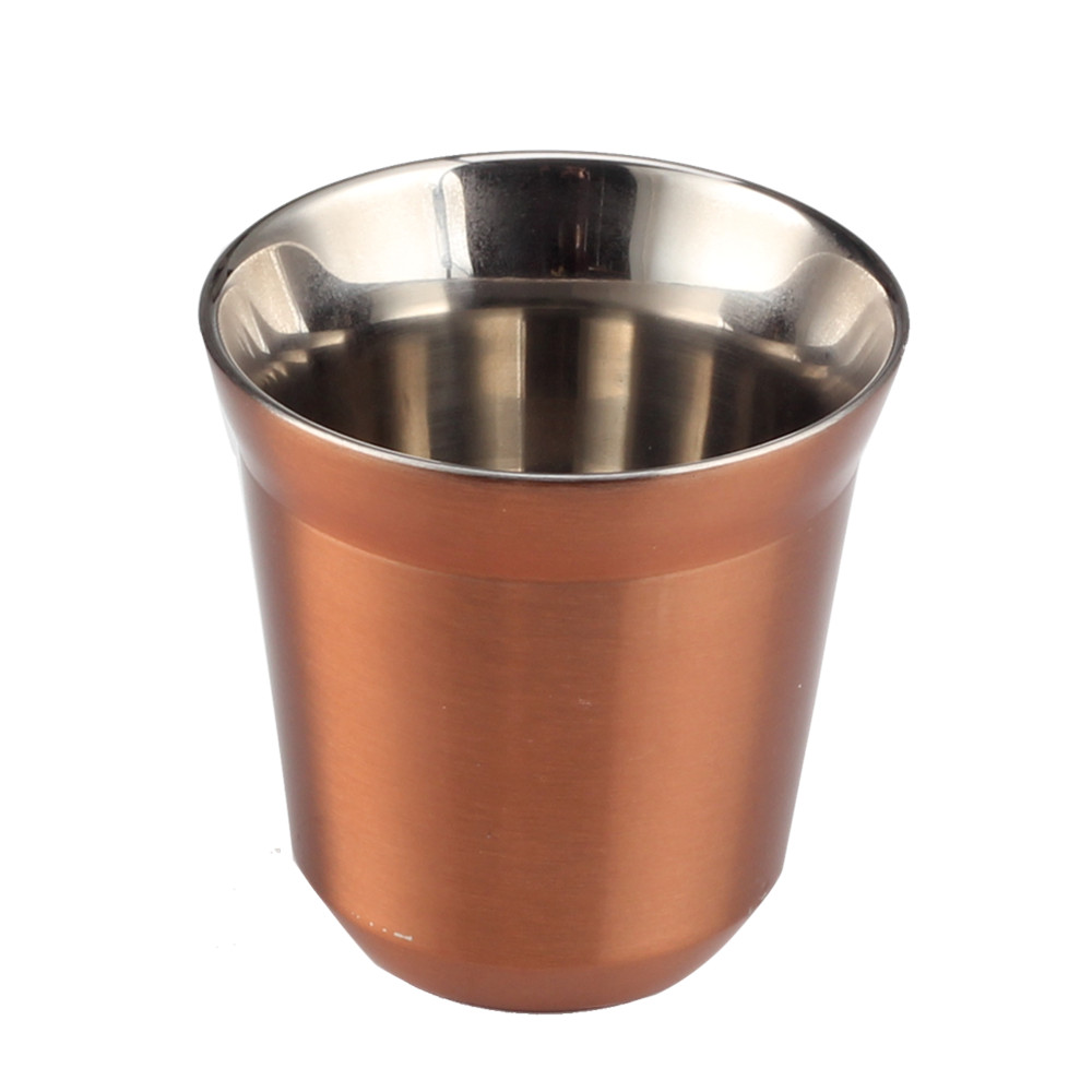 Double Wall Stainless Steel Espresso Cups — product information