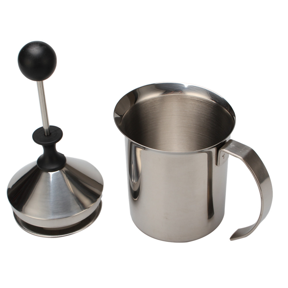 Stainless Steel Manual Milk Foamer — product information