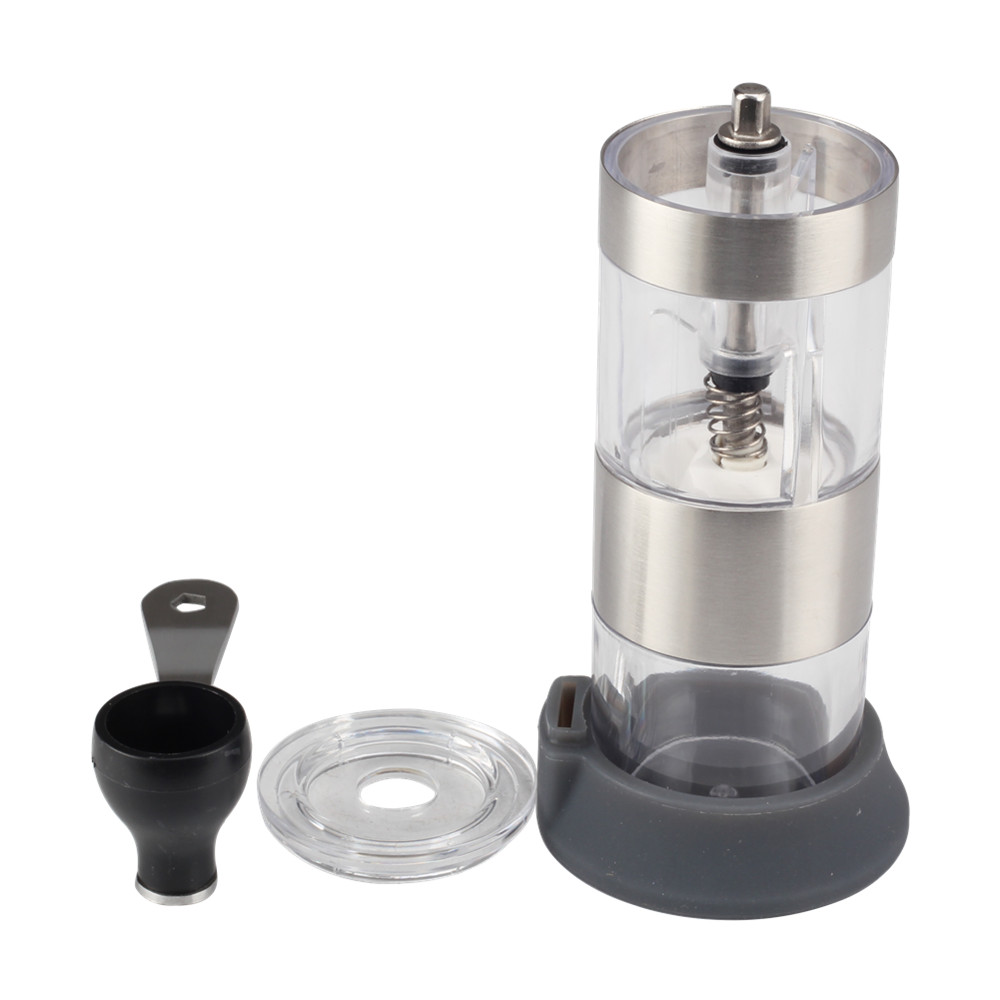 Stainless Steel Manual Coffee Bean Grinder With Silicone Base — 4