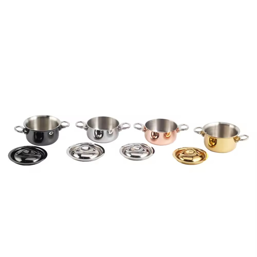 Stainless Steel Mini Tri-Ply Saucepot — 4