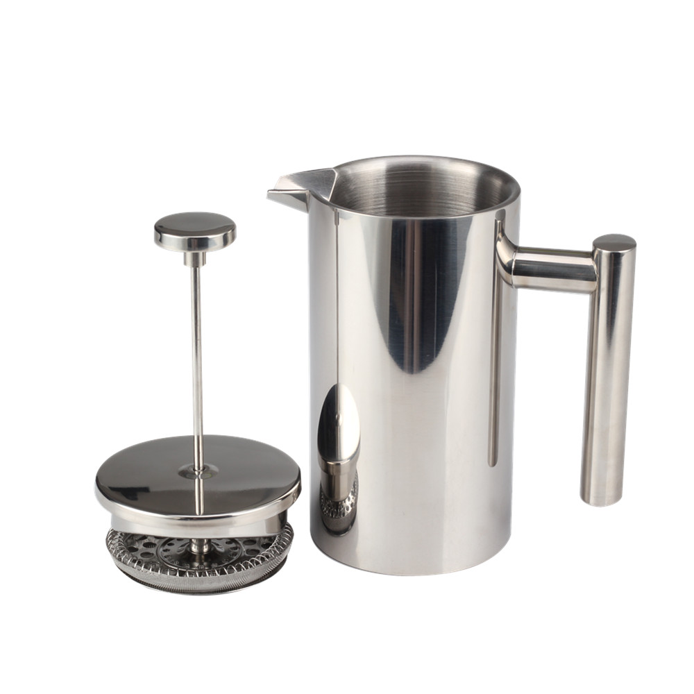 Stainless Steel French Press Coffee Maker with Travel Jar — 5
