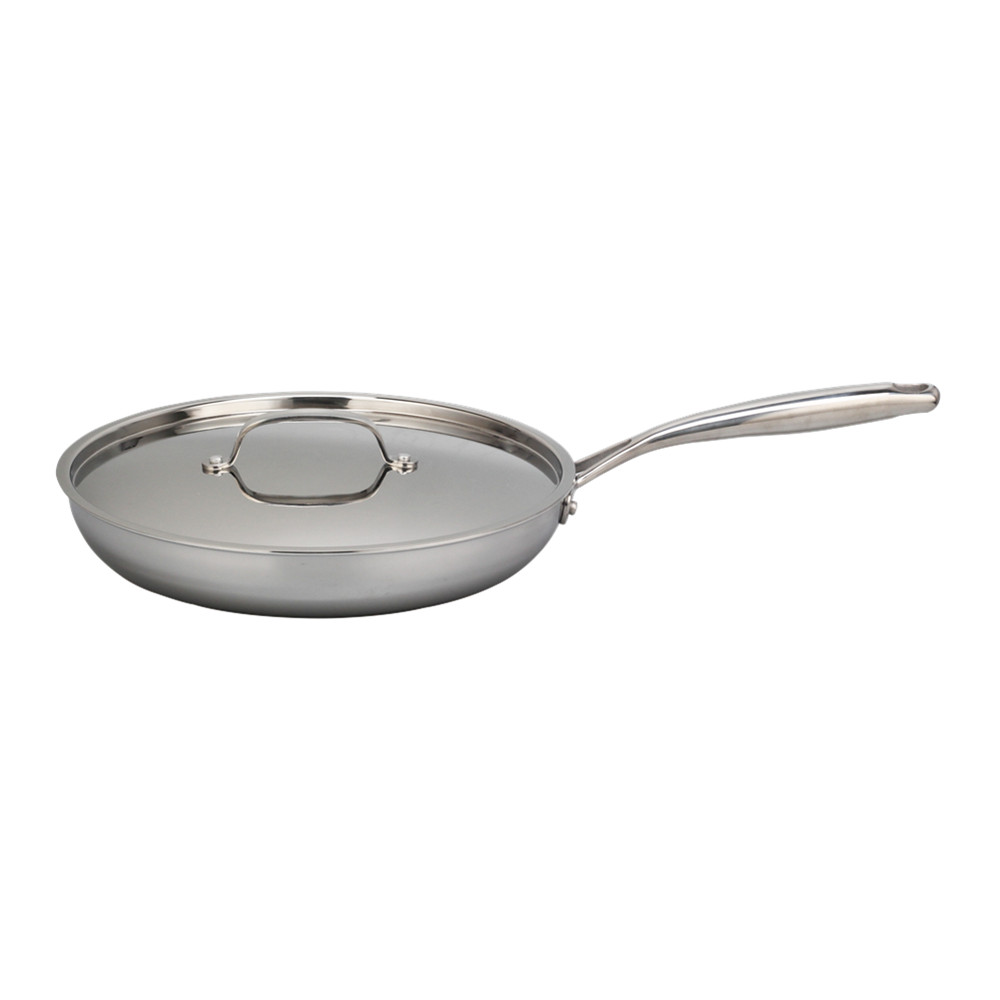 Triply Stainless Steel Frying Pan With Stainless Steel Lid — product information