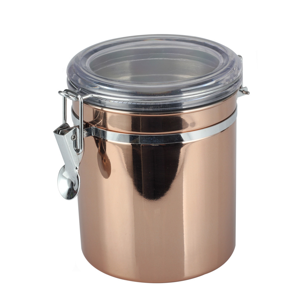 Airtight Food Storage Canister Set With Clear Lid Kitchen Containers Sets for Coffee Bean — product information