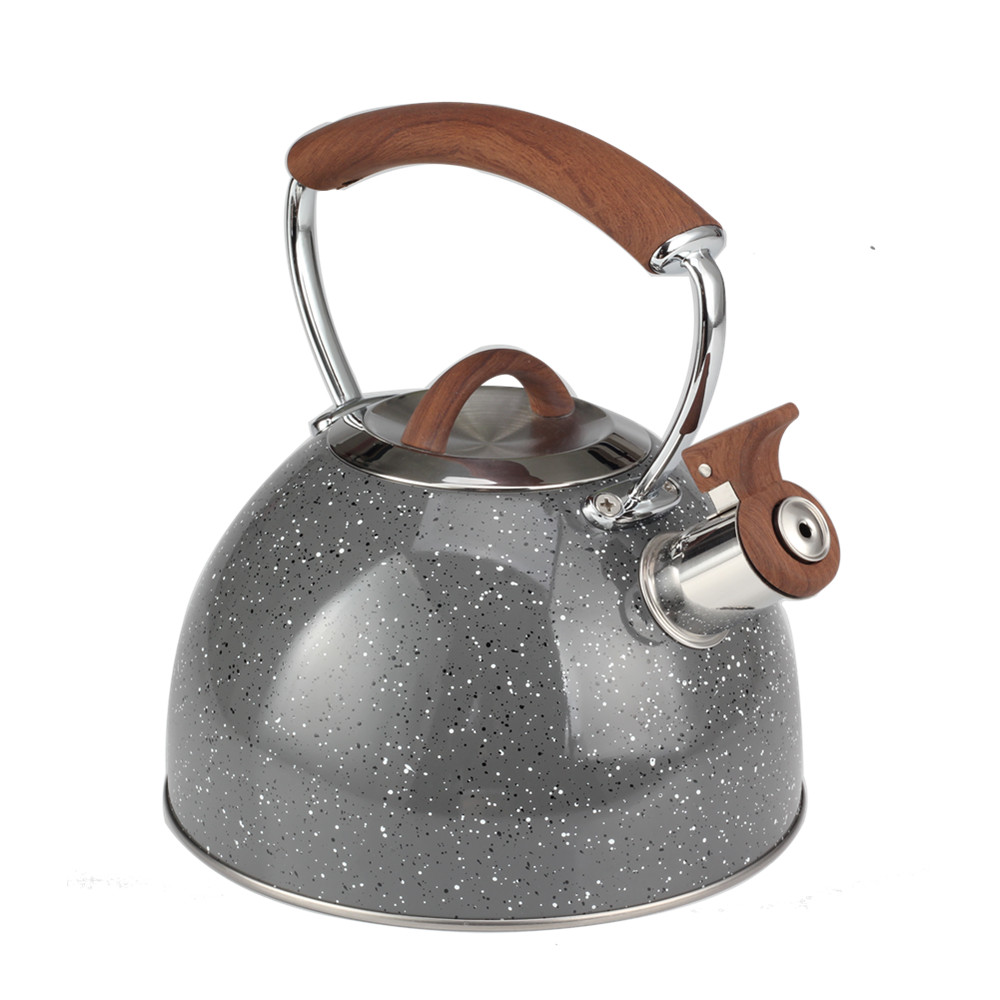 Whistling Tea Kettle With Wooden Handle — 3