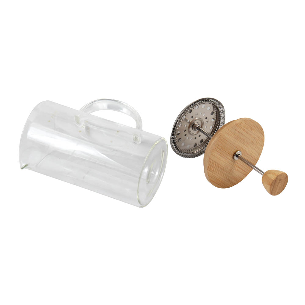 High-Heat Borosilicate Glass French Press With Bamboo Lid — 7