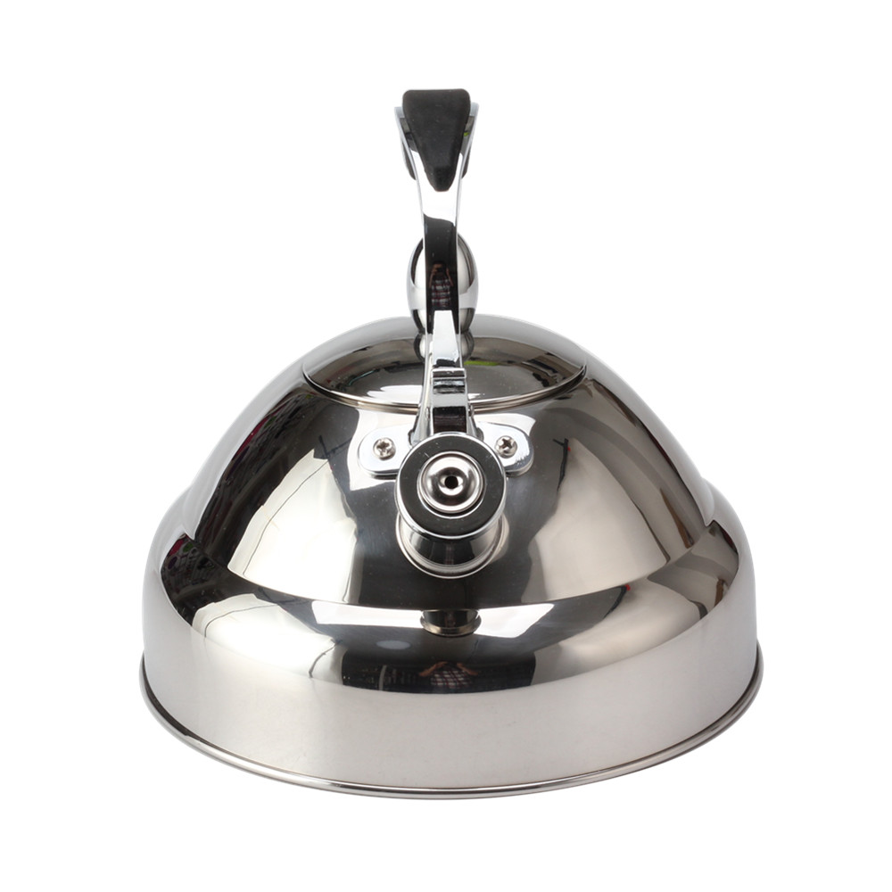 Stainless Steel Whistling Tea Kettle With Silicone Handle — 4