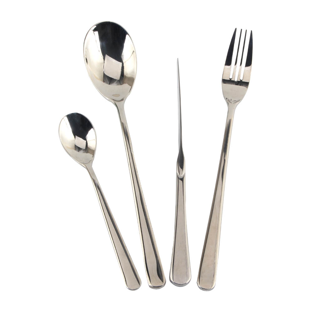 Stainless Steel Silverware Set  Include Forks Spoons Knives, Mirror Polished Tableware Set — 2