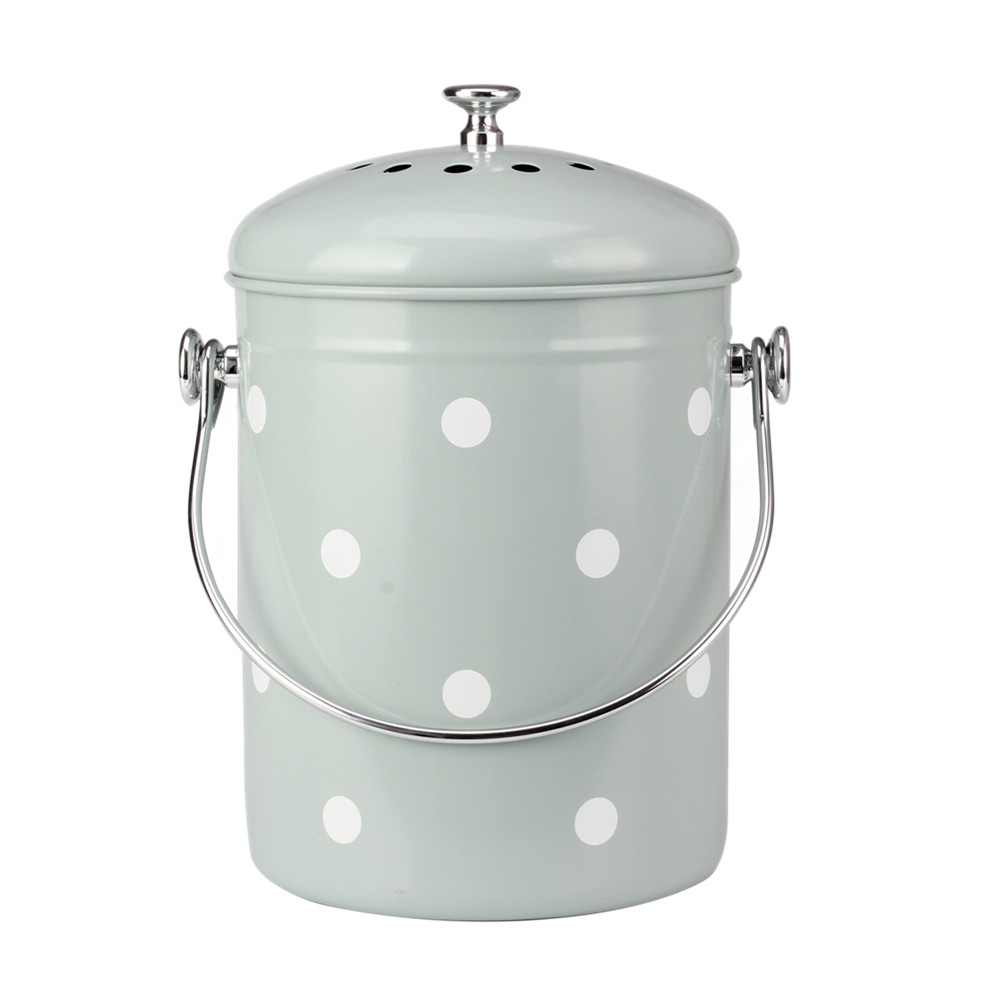 Indoor 1.0 Gallon Stainless Steel Compost Pail — product information