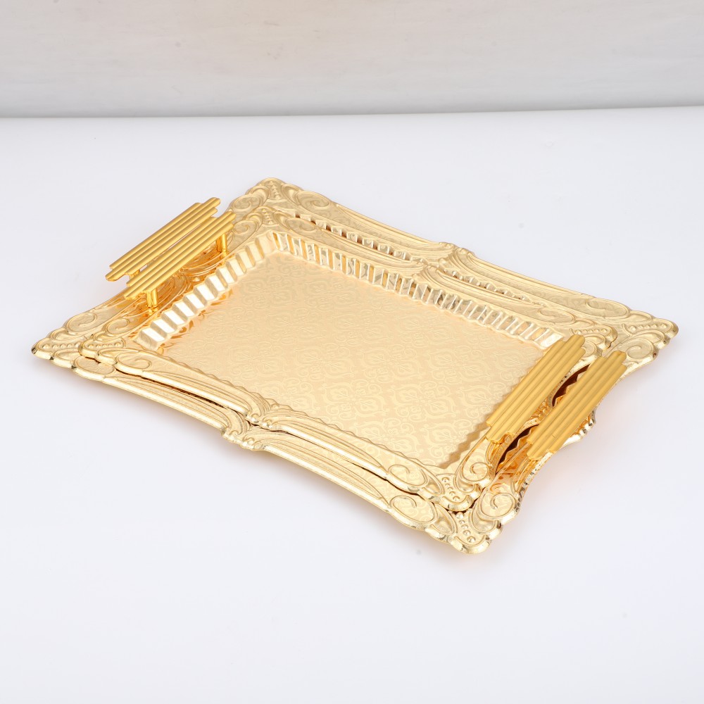 Middle East Lace Rectangular Iron Tray — 5