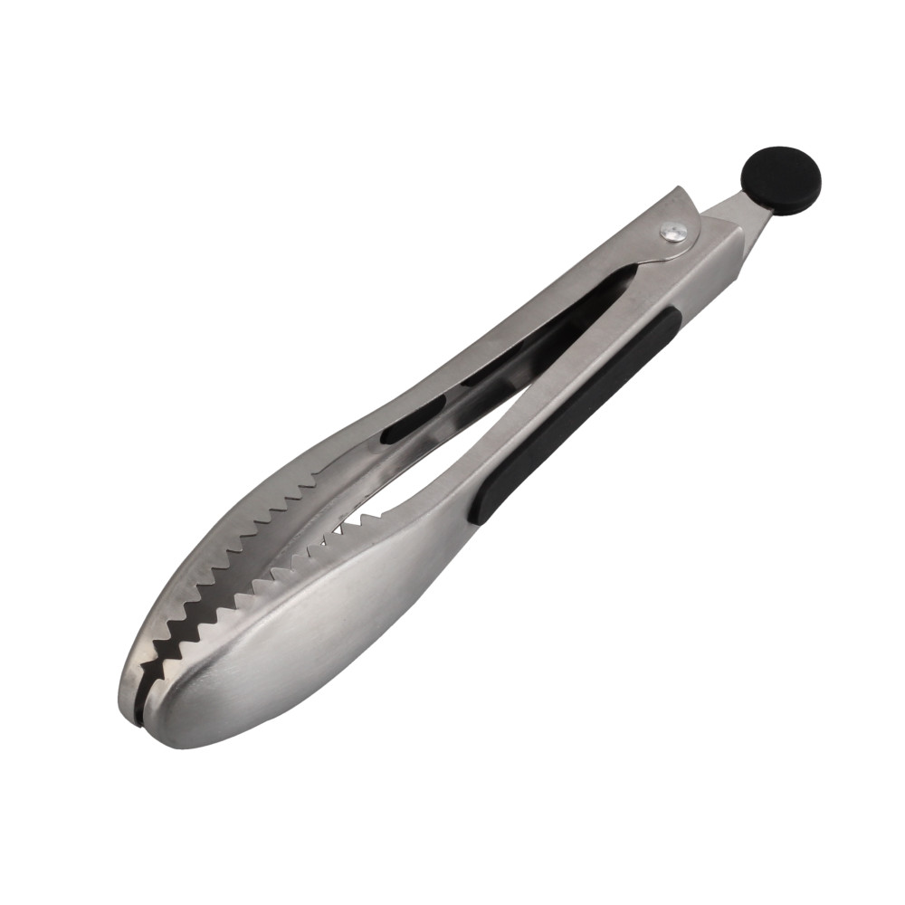Stainless Steel Ice Tongs for Cocktails, Handle With Silicone, Bar Tools, Dishwasher Safe Serving Tools — 4