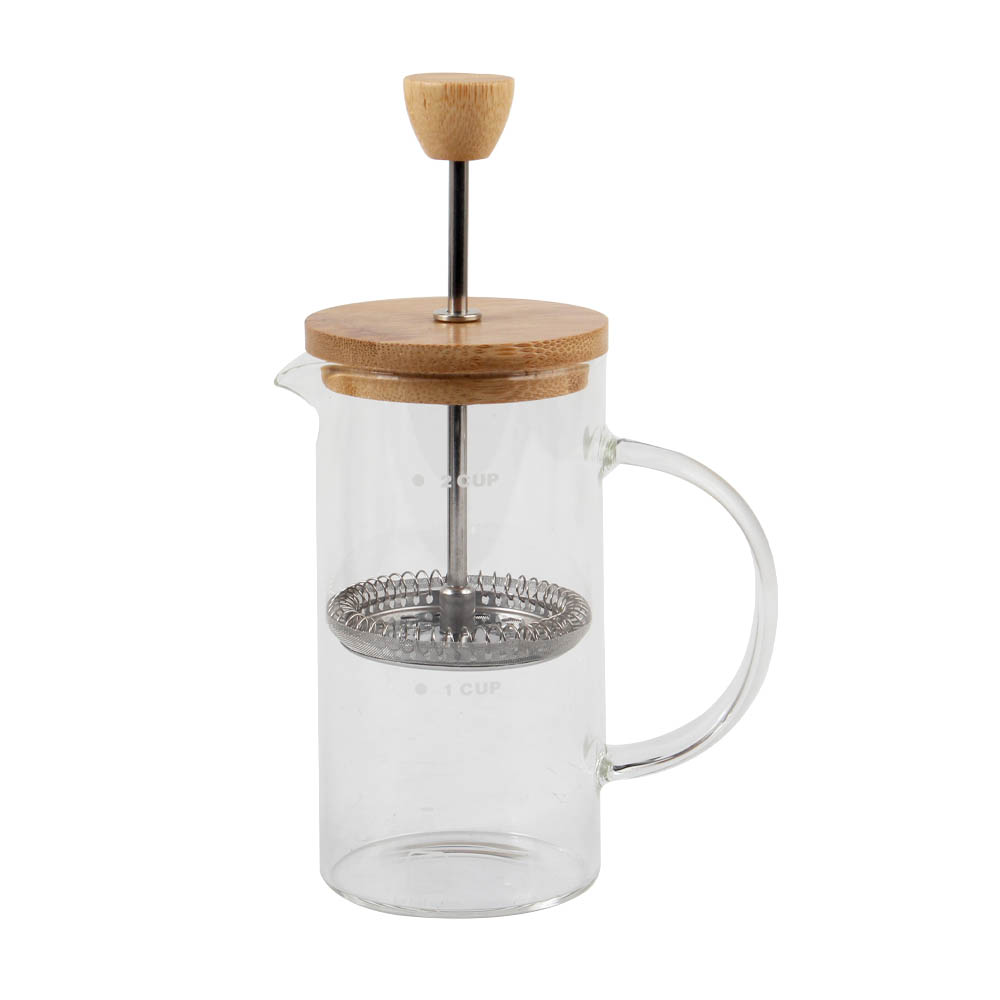 Borosilicate Glass Coffee Maker With Bamboo Lid — 4