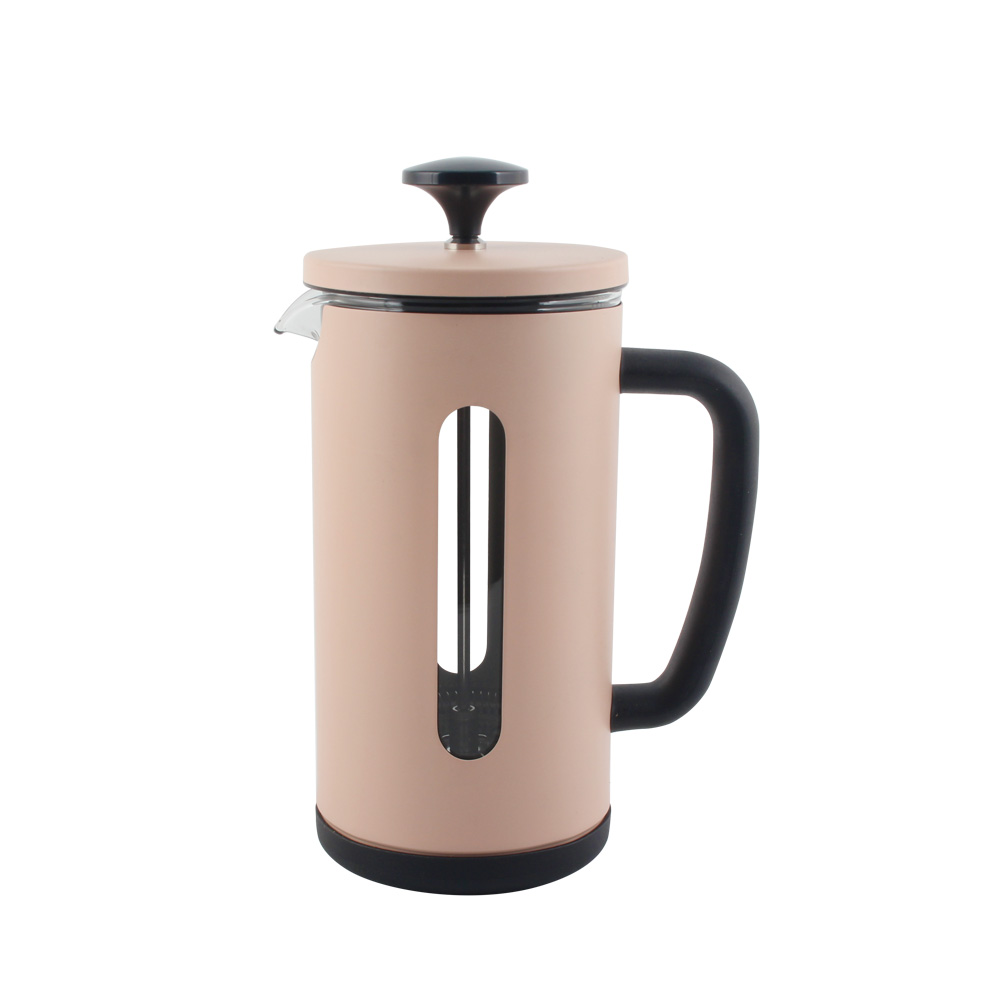 Heat Resistant Borosilicate Glass Coffee Press, Cold Brew Coffee Pot Tea Press for Kitchen — 2