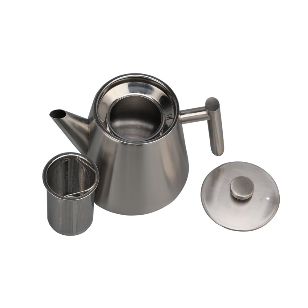 1l Teapot Container With Filter, Stainless Steel Teapot — product information