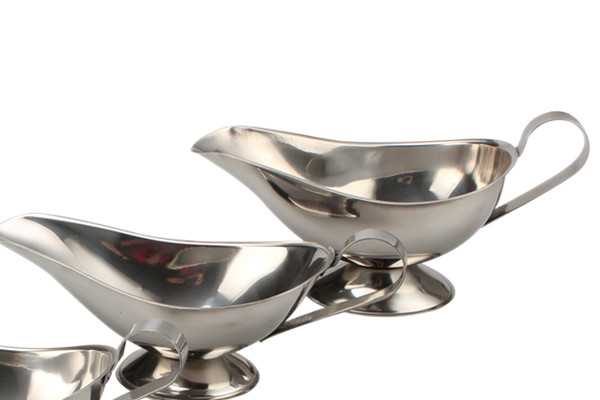 Stainless Steel Gravy Serving Dish, Sauce Pourer, Thanksgiving Gravy Bowl — 3