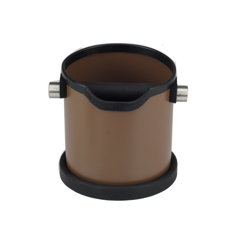 Stainless Steel Espresso Knock Box Non Slip Coffee Ground Knock Box With Rubber Ring — 3