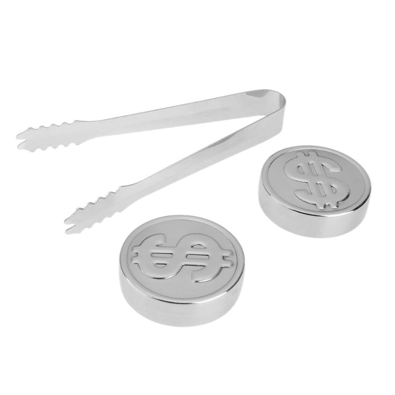 Coin Ice Cube, Whiskey Stone, Stainless Steel Ice Cubes With High Cooling — product information