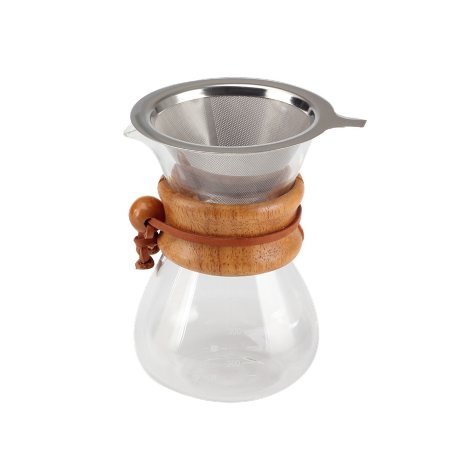 Pour Over Coffee Maker With Stainless Steel Filter, Coffee Dripper Brewer — 3