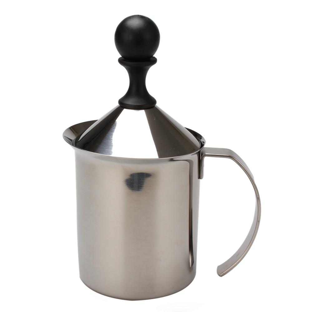 Stainless Steel Manual Milk Foamer — 3