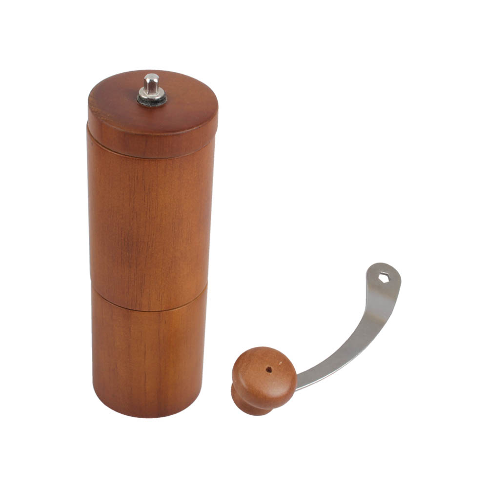 Coffee Mill With Handle, Coffee Bean Grinder Wooden Mill — 5