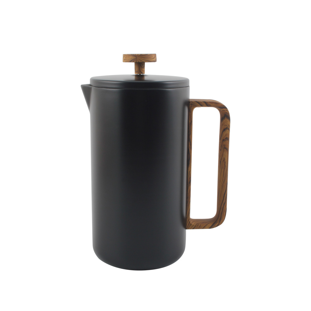 Large Insulated Stainless Steel 304 Coffee Press With Double Wall & 4-Level Filtration System