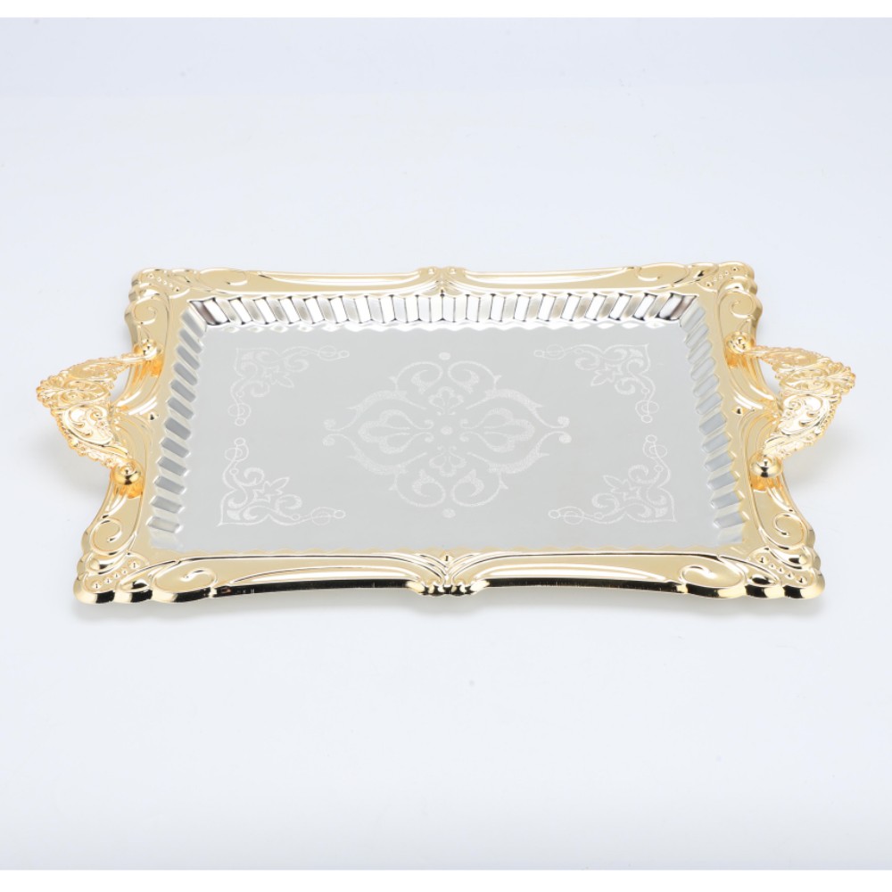 Elegant Metal Serving Tray for Home Cafe — product information