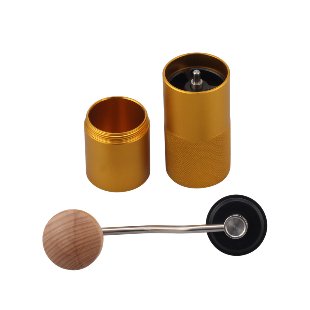 Stainless Steel Manual Coffee Grinder, Adjustable Setting — 5