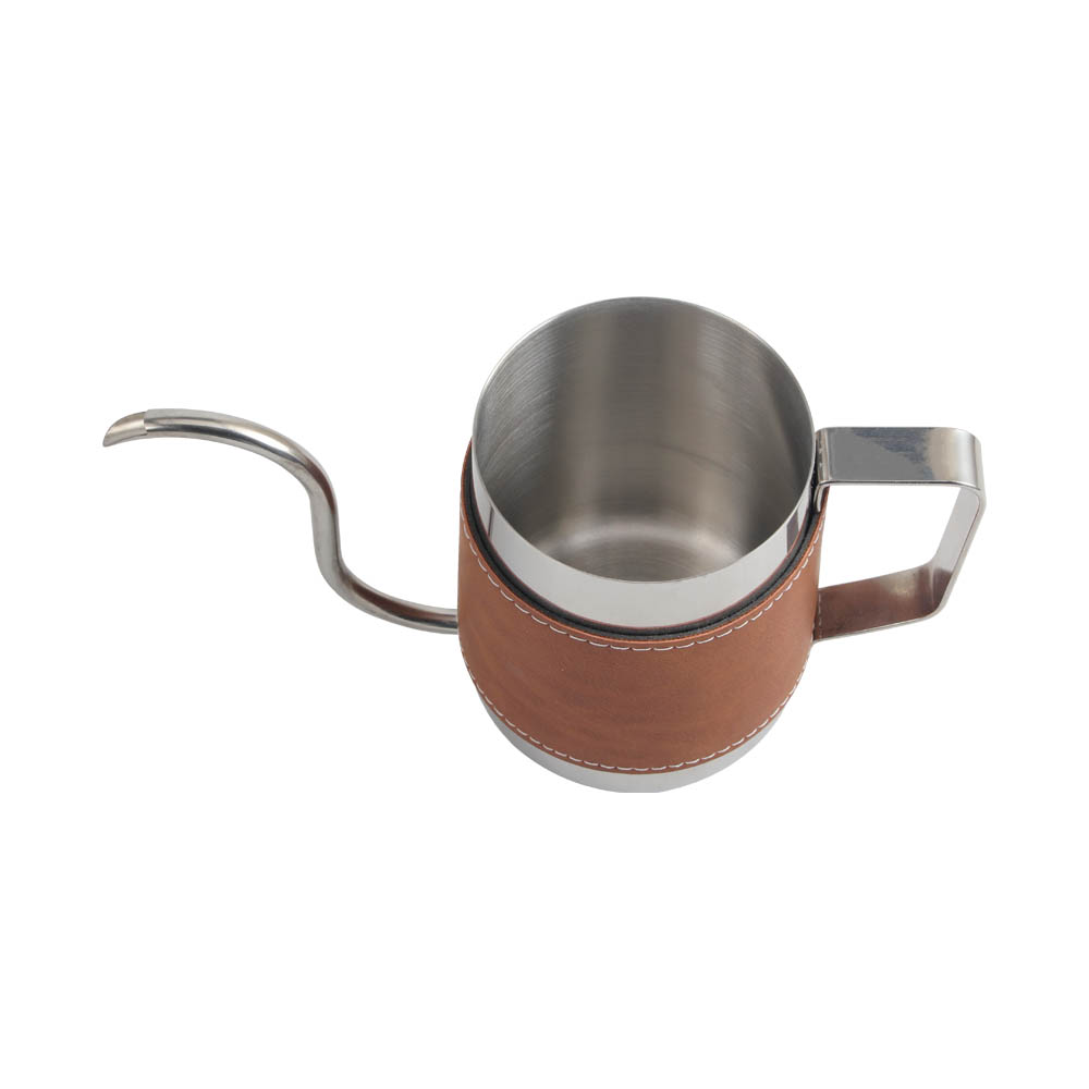 Stainless Steel Kettle With Leather Cover — 4