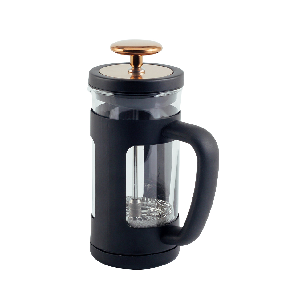 Stainless Steel Filter Plunger System & Durable Borosilicate Heat Resistant — 3