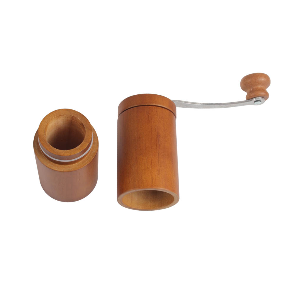 Coffee Mill With Handle, Coffee Bean Grinder Wooden Mill — 3