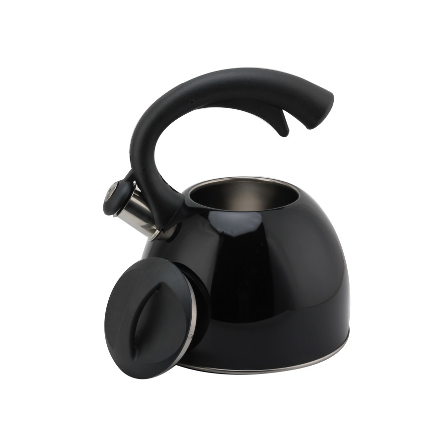 Stainless Steel Whistling Kettle (Black) — product information