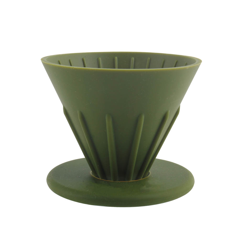 Reusable Silicone Resin Coffee Filter Collapsible Cone Filter for Camping — 2