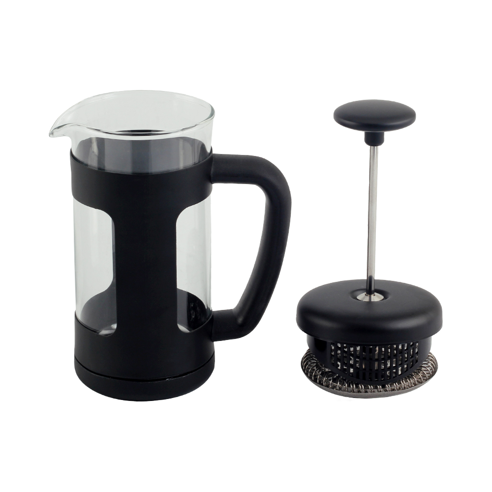 Heat Resistant Borosilicate Glass Stainless Steel Coffee Press — product information