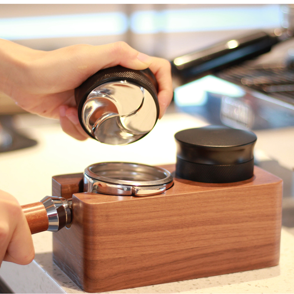 Tamper Holder Portafilter Stand Walnut Espresso Tamper Station for Home Bar Cafe — 6