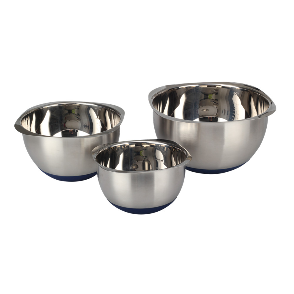 Stainless Steel Square Mixing Bowls, Food Storage Bowl Set — product information