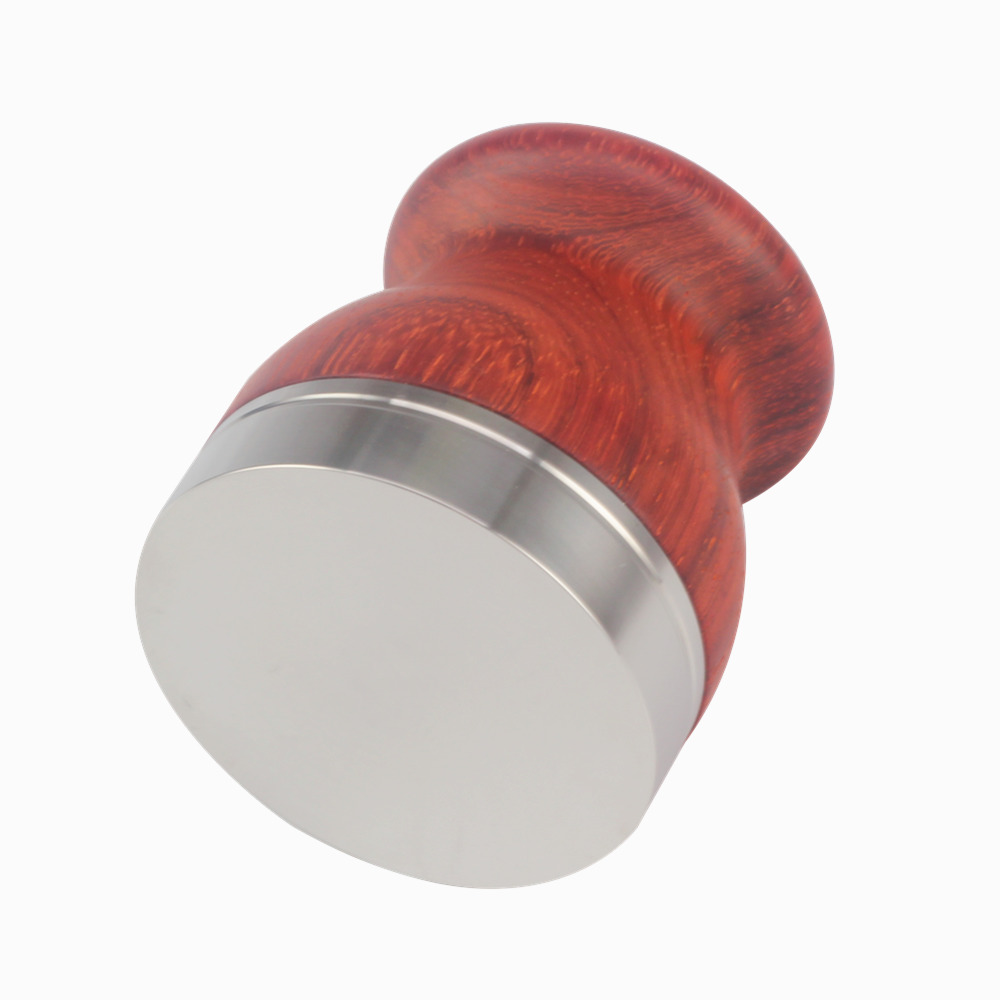 Stainless Steel Espresso Press With Wood Handle — 2