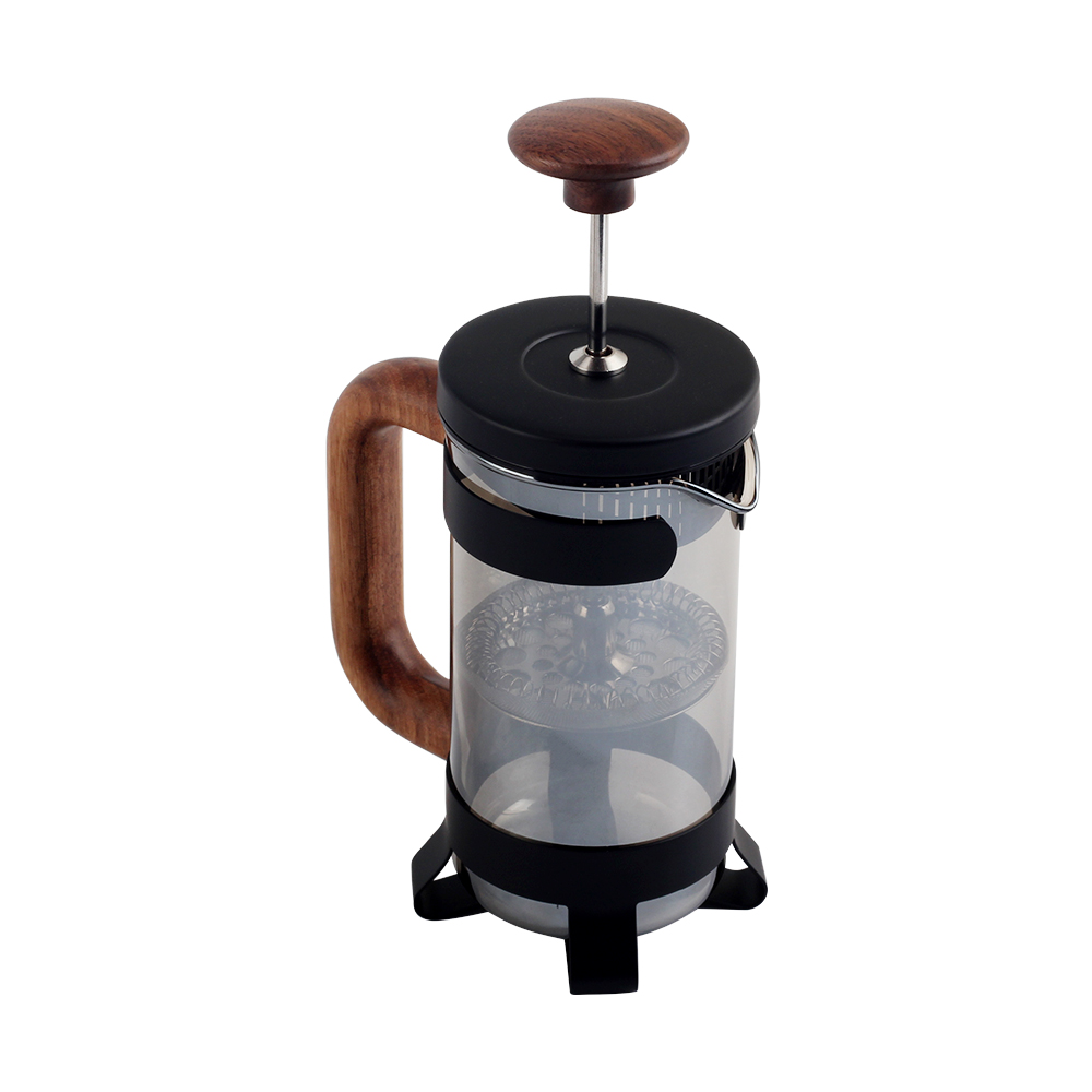 Glass Coffee French Press With Wood Handle — 4