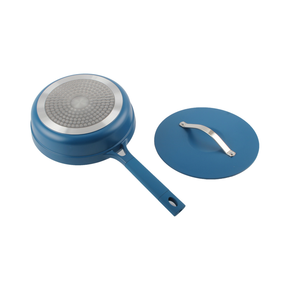 Coating Technology, Aluminum Casting Deep Frying Pan With Lid — product information