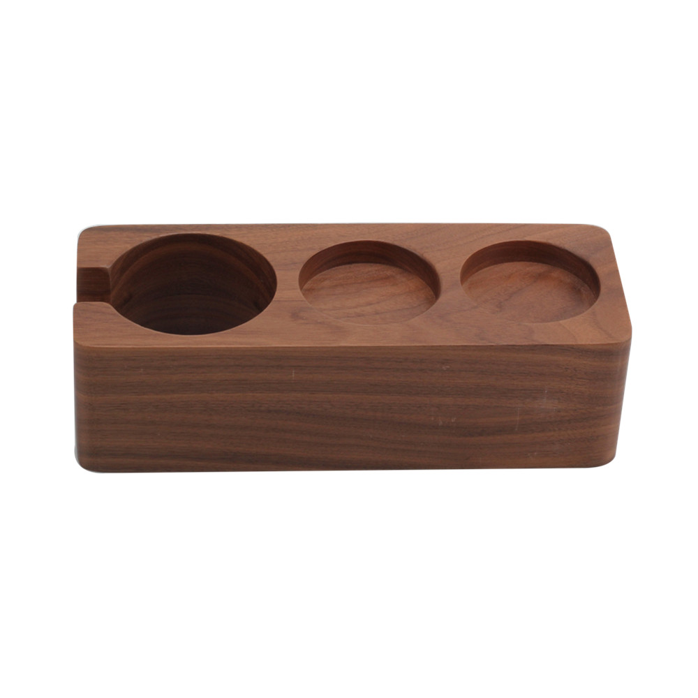 Tamper Holder Portafilter Stand Walnut Espresso Tamper Station for Home Bar Cafe — 2