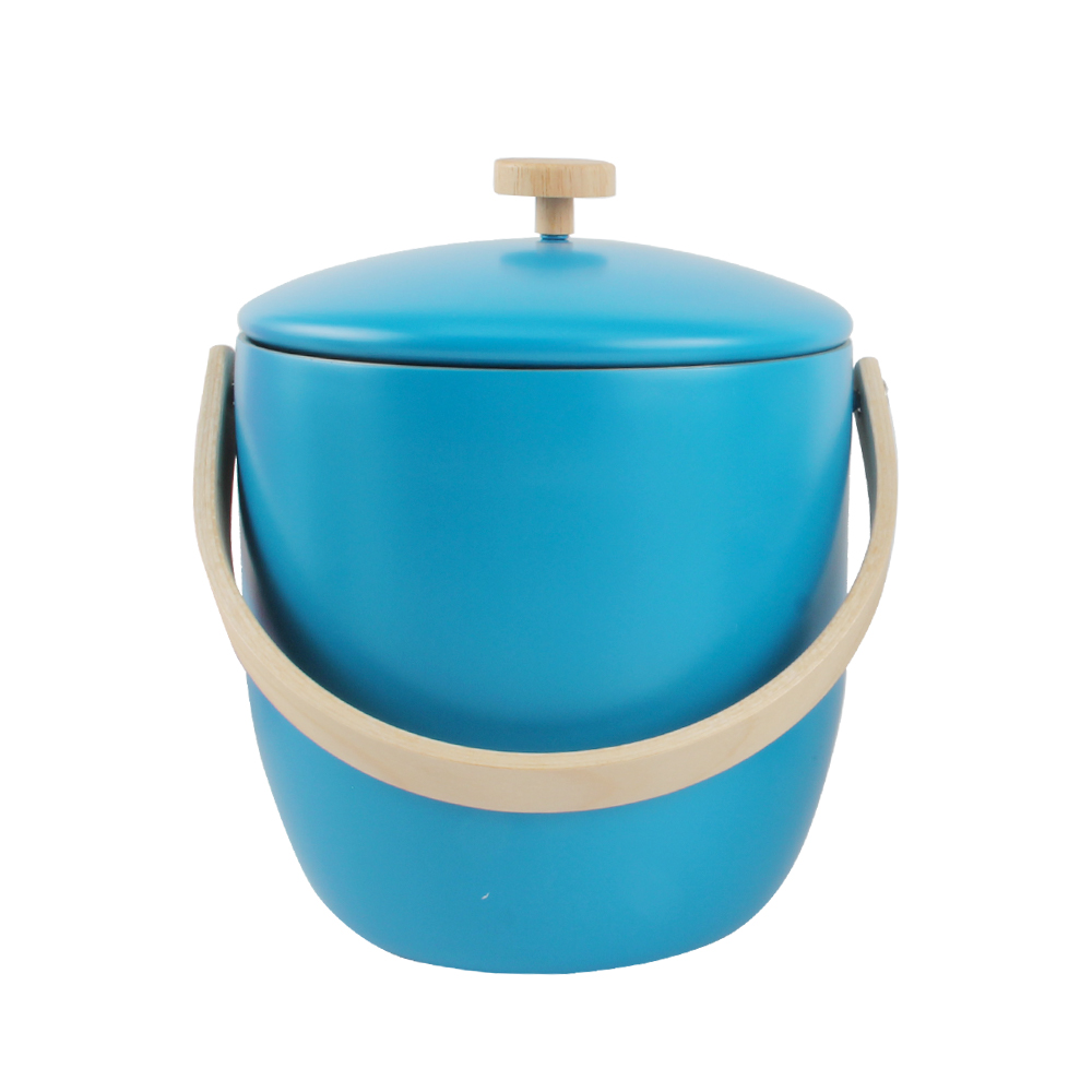 Stainless Steel Insulated Ice Bucket With Removable Lid