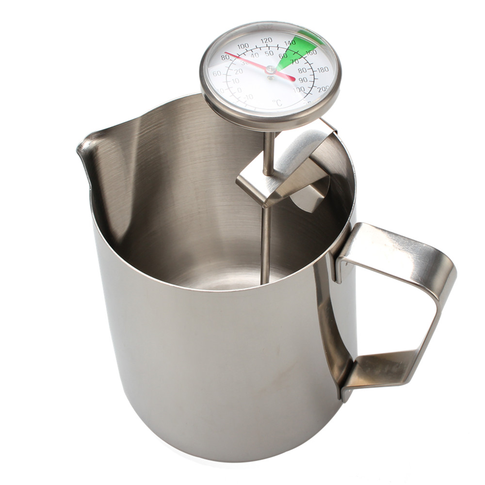 20 OZ Milk Frothing Pitcher With Thermometer for Steaming Milk — product information