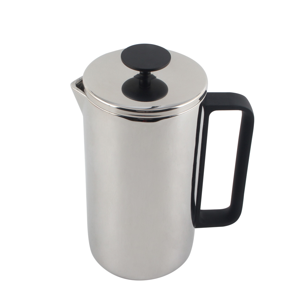 Double Wall Insulated, Easy Press Strong Quality Metal Coffee Press — 2