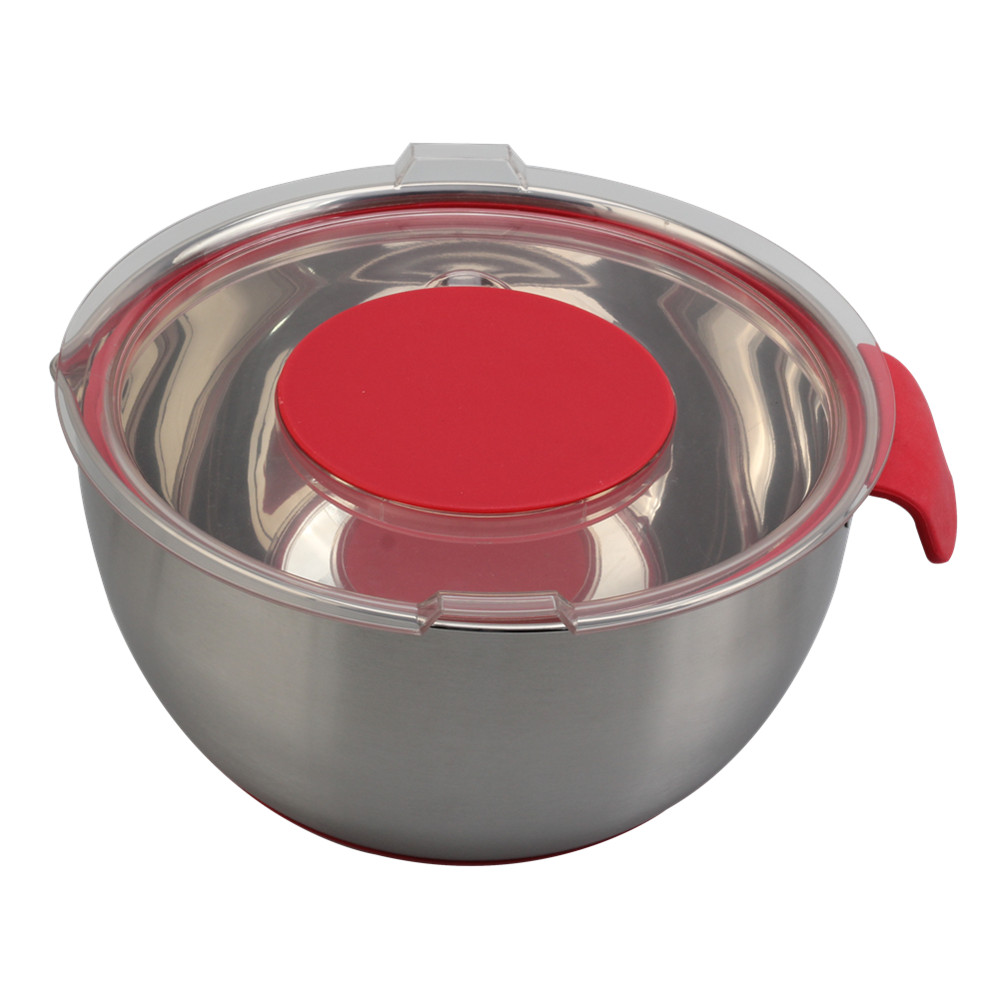 Stainless Steel Mixing Bowl With 3pcs Graters & Handle — product information