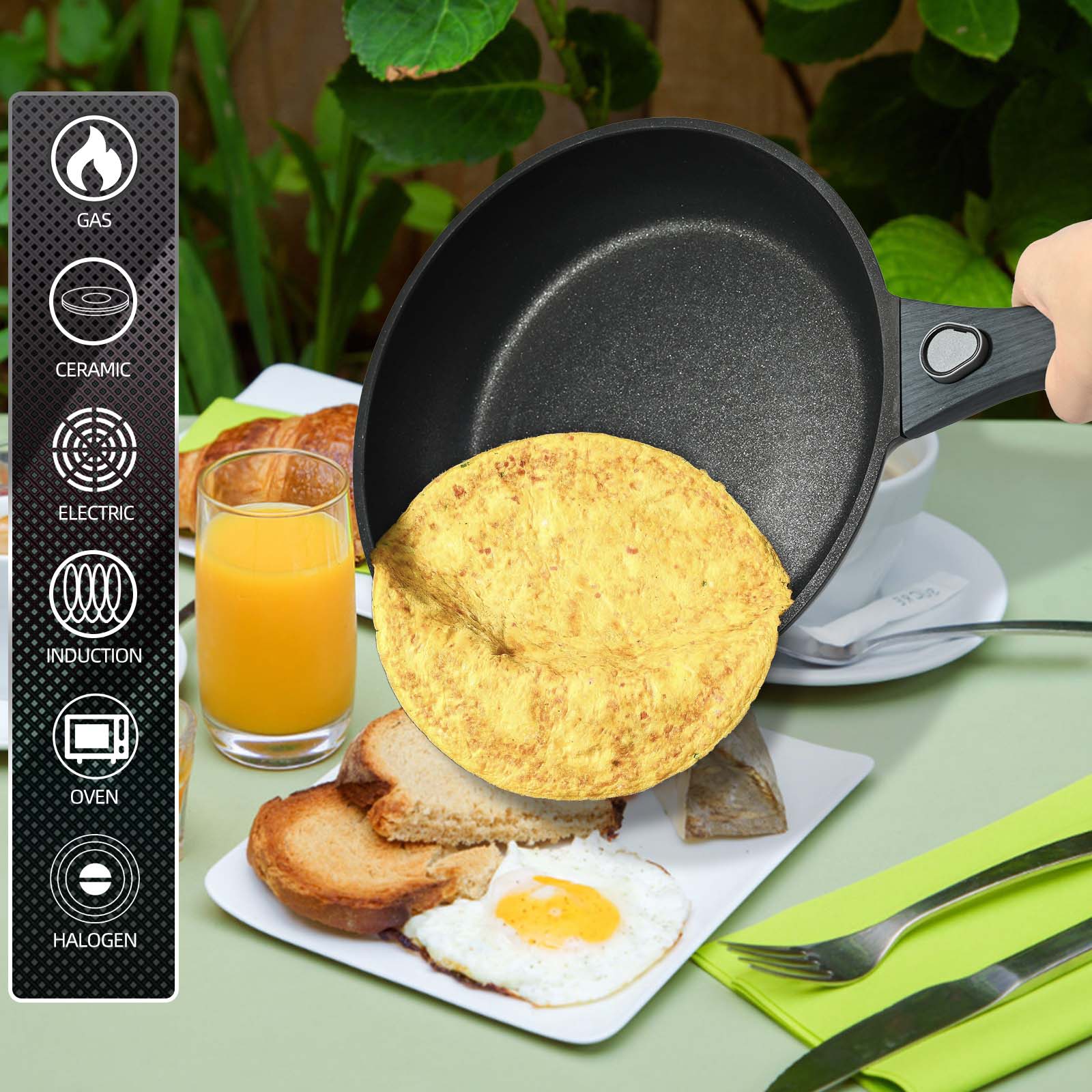 Non-Stick Die-Cast Deep Frying Pan — 4