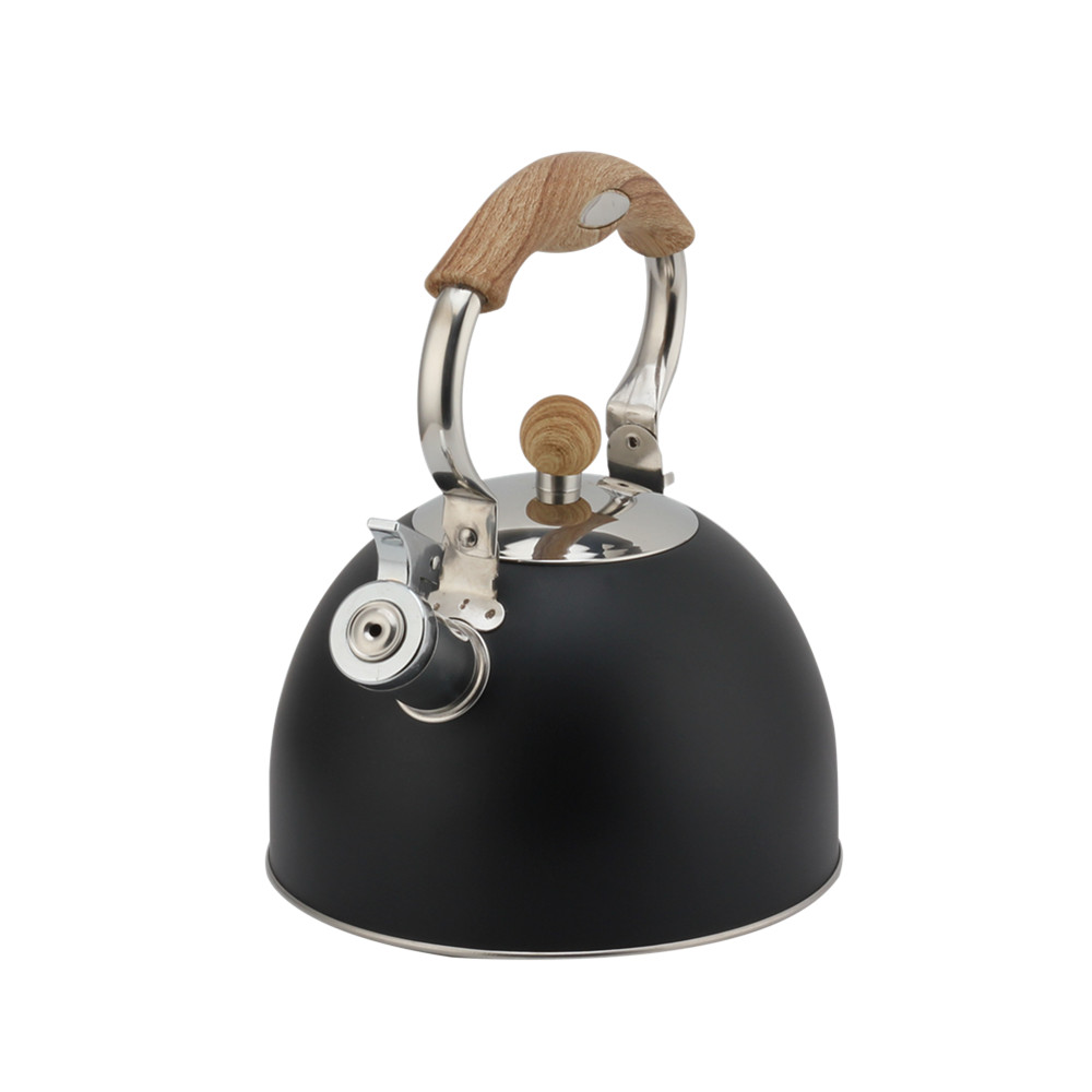 Stainless Steel Whistling Kettle ,Teapot Suitable for Induction And Gas, Black Color — 4