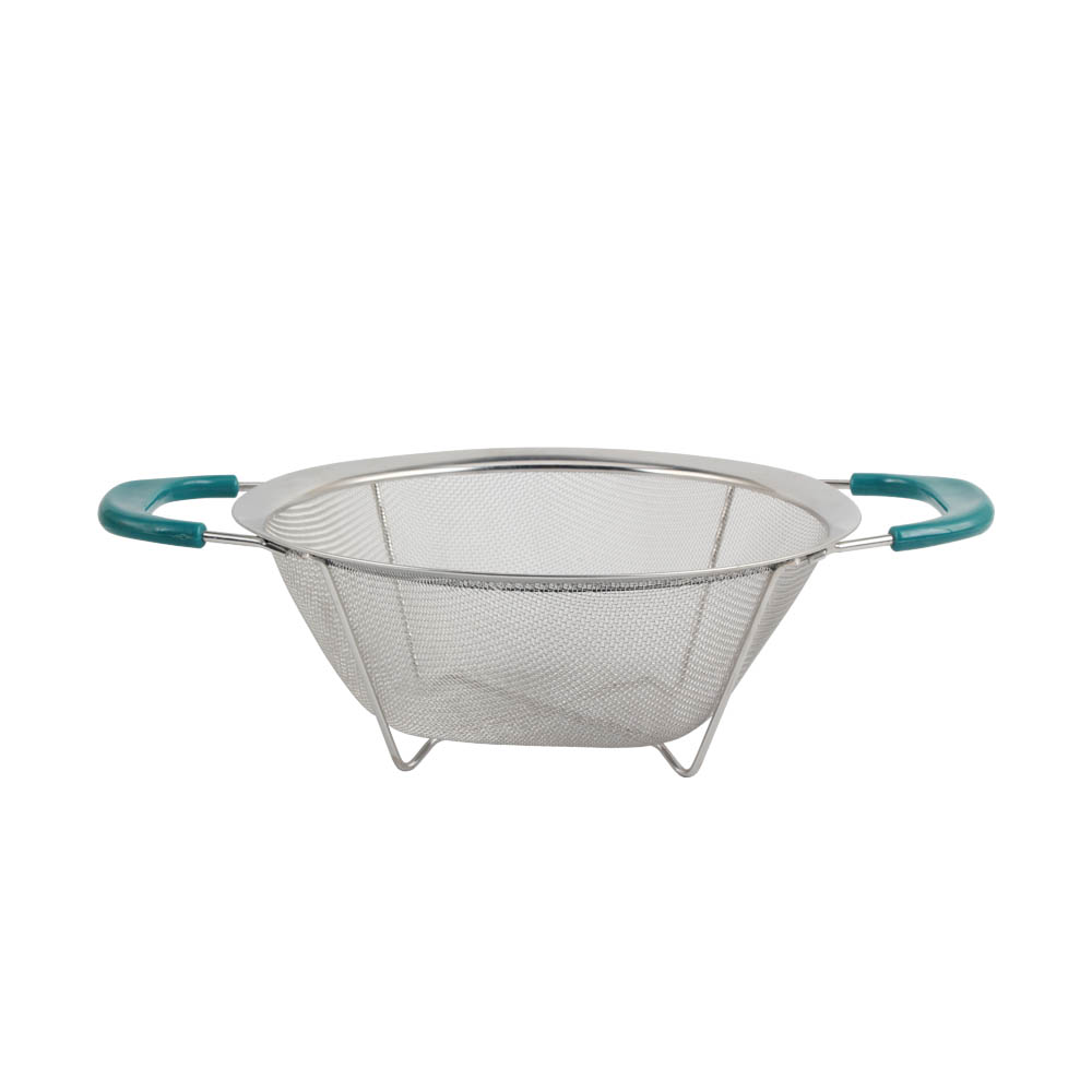 Stainless Steel Colander With Plastic Handle for Kitchen — 2