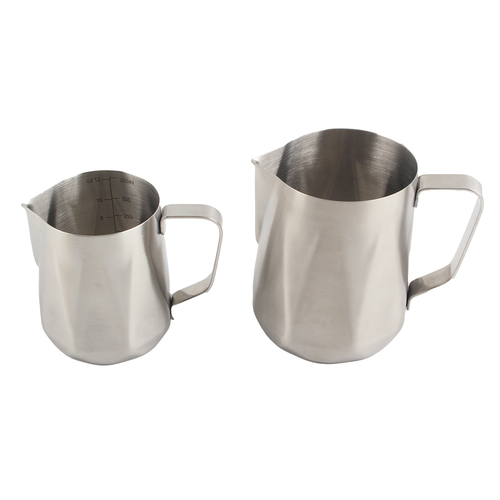 Modern Espresso Milk Frothing Pitcher, Stainless Steel Coffee Milk Jug — 3
