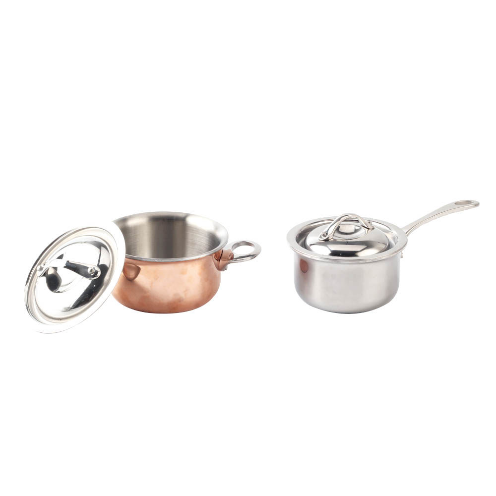 Silver Stainless Steel Mini Sauce Pot — 5