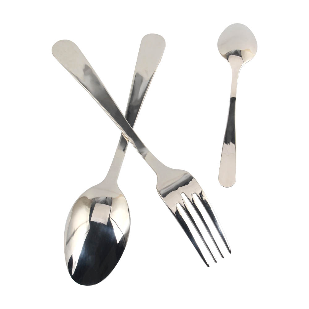 Stainless Steel Mirror Polished Tableware Set for Home Kitchen Restaurant Party,Spoon& fork — product information